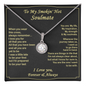 Gift For Your Soulmate - You Are My Inspiration - Love Knot - Wife Birthday Surprise - Golden colour Neckless for Beloved wife - wife gift from future husband - Anniversary Gift For Wife - Wife Birthday Surprise