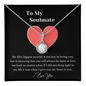 Couple Necklace Set - Friendship Necklaces - Customize Couple Necklacemy Soulmate - I Love You - Necklace -  to My Wife Necklace From Husband - to My Soulmate Necklace for Women