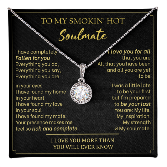 Gift For Your Soulmate - Your Presence Makes Me Complete - Love Knot - Necklace For Wife From Husband -  Gifts For Her - Anniversary Gift For Wife from Husband - Wife Gift - Romantic Wife Gift - Anniversary Gift For Soulmate