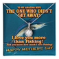 Mother's Day Gift - Best Gift for Wife - Soulmate Gift Necklace - to My Amazing Wife - Blue Marlin - I Love You More Than Fishing - Couple Necklace Set - Friendship Necklaces - Wife Gift- Wife Necklace
