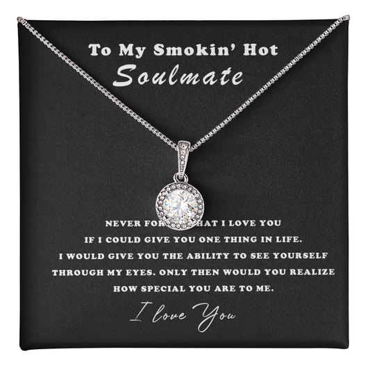 My Soulmate, I Love You - Necklace - to My Wife Necklace From Husband - to My Soulmate Necklace for Women - Couple Necklace Set - Friendship Necklaces - Customize Couple Necklace
