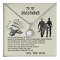 To My Wife Necklace - Valentines Day Gifts For Wife - Couple Necklace Set - Friendship Necklaces - Premium Necklace For Your Beloved Shieldmaiden - From Viking - Love Your Viking