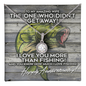 Best Gift for Mother's Day - to My Amazing Wife - Happy Anniversary Gifts - I Love You More Than Fishing - Necklace for Wife - Soulmate Necklace - Wife Necklace Gift - Necklace Gift for Your Soulmate That Even Leave You in Any Situation
