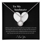 My Soulmate, Love You - Necklace - Customize Couple Necklace  - Valentine's Day Gift - to My Wife Necklace - Romantic Gift for Wife - to My Soulmate Necklace for Women - Couple Necklace Set