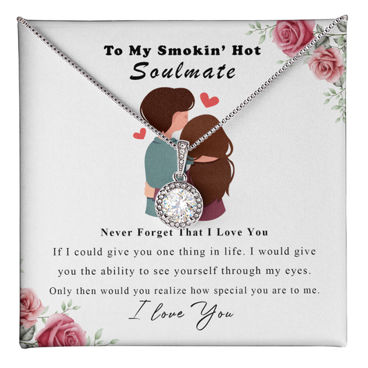 My Soulmate - Special to Me Necklace - Customize Couple Necklace  - Valentine's Day Gift  - Gift for Her Him - to My Wife Necklace With Message Card - to My Wife Necklace - Valentines Day Gifts for Wife