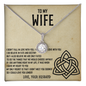 To My Wife Necklace From Husband - to My Soulmate Necklace for Women - Couple Necklace Set - Friendship Necklaces - Personalized Anniversary Gift for Wife - Valentines Day Gift