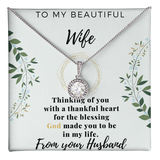 Couple Necklace Set - Friendship Necklaces - Customize Couple Necklace - Diamond Necklace for Wife - Best Gift for Her - To My Wife Necklace From Husband - To My Soulmate Necklace For Women
