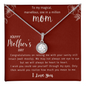 Love Knot Necklace - To My Wife Necklace - Happy Mothers Day Gifts - I Love You - To My Magical Marvellous One in a Million Mom Perfect Gift For Mother