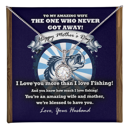 The One Who Never Got Away - Mother's Day Necklace - Couple Necklace Set - Friendship Necklaces - Customize Couple Necklace - To My Wife Necklace - Valentines Day Gifts For Wife - Wife Birthday Gift