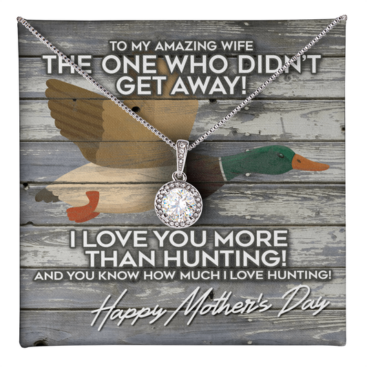 Gift for My Wife - Romantic Wife Gift - Wife Birthday Surprise - to My Amazing Wife - I Love You More Than Duck Hunting - Couple Necklace Set - Friendship Necklaces - Customize Couple Necklace
