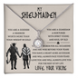My Shieldmaiden Love Knot Necklace From Beloved Viking - To My Soulmate Necklace For Women - Customize Couple Necklace - Gifts For Her -  Birthday Gifts For Wife - Valentines Day Gifts For Wife