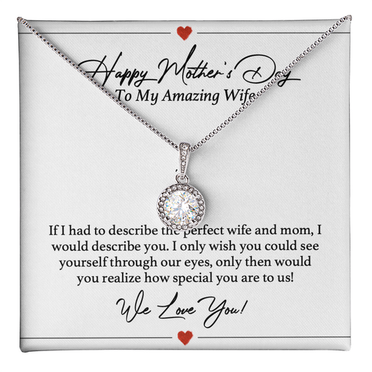 Gift for My Wife - Romantic Wife Gift - Wife Birthday Gift - Anniversary Gift for Wife From Husband - Customize Couple Necklace - Mothers Day Best Gift Necklace - Best Quality Necklace for Wife