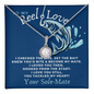 To My Wife Necklace With Message Card - Anniversary Gift For Wife - Soulmate Necklace For Women - Custom Necklace For Wife - Handmade Jewellery for wife - To My Reel Love Necklace - Your Solemate - Fishing Fisherman Necklace