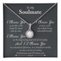 To My Soulmate Necklace - I Choose You - To My Wife Necklace From Husband - To My Wife Necklace From Husband - To My Soulmate Necklace For Women - Personalized Anniversary Gift for Wife - Anniversary Gift For Wife from Husband