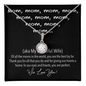 Mom Cute Memorable Mother's Day Gift - We Love You - Romantic message for wifey - Best Gift for her - Bithday Gift for soulmate - Diamond Neckless for wifey - Couple Necklace Set - Mother's day gift