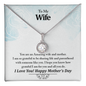 To My Wife, Your An Amazing Wife And Mother Never-Ending Love Necklace - Valentines Day Gifts For Wife - Wife Birthday Gift - Anniversary Gift For Wife from Husband - Wife Gift -  Wife Necklace