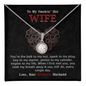 To My Smokin' Hot Wife - Gift For Wife - You Are Engine To My Life - Love Knot - Gift For My Wife - Romantic Wife Gift - Wife Birthday Surprise - Love knot Pendant Necklace
