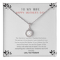 To My Wife - Woman of My Dreams - Necklace - To My Wife Necklace With Message Card - Anniversary Gift For Wife - Love knot Pendant Necklace - To My Soulmate Necklace For Women