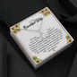 To My Wife Necklace, Valentines Day Gifts For Wife, Wife Birthday Gift, Anniversary Gift For Wife from Husband, Gift For Wife - Unconditional Love - Love Knot - Round Diamond Neckless for wifey - Gift for  wife