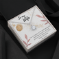 To My Wife Necklace - Gift for Wife Birthday - Happy Birthday My Love - Best BIrthday Gift for her - Anniversary Gift for her  -Romantic message card for her - Diamond Necklace for wife