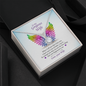 To my Gorgeous Wife PRIDE - Love Your Husband - Butterfly Design Gift card - Gift for wife - Diamond for Wife - To My Beautiful Wife Necklace Boxed Jewellery