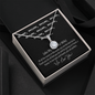 Mom Cute Memorable Mother's Day Gift - We Love You - Romantic message for wifey - Best Gift for her - Bithday Gift for soulmate - Diamond Neckless for wifey - Couple Necklace Set - Mother's day gift