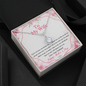 To My Wife Mother's Day Necklace - Happy Mother's Day  - Birthday Gift for her - Anniversary Gift - Anniversary Jewelry for Her - Romantic message card for her - White Gold Pendant