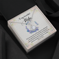 To My Beautiful Wife - You And Me Forever Everyday - Diamond Necklace for Her - Birthday Gift for her - Necklace for Anniversary Gift - Romantic Message for wifey