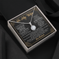 To My Wife Loving Your Husband - To My Beautiful Wife Necklace Boxed Jewellery - Anniversary Jewelry for Her - To my Wife Necklace - Romantic message  card for her