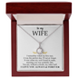 To My Wife - Alluring Necklace - I Love You Always & Forever - To My Queen - To My Wife Necklace With Message Card - Anniversary Gift For Wife - Gift For Wife - Necklace For Wife
