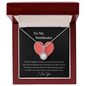 Couple Necklace Set - Friendship Necklaces - Customize Couple Necklacemy Soulmate - I Love You - Necklace -  to My Wife Necklace From Husband - to My Soulmate Necklace for Women