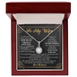 To My Wife Loving Your Husband - To My Beautiful Wife Necklace Boxed Jewellery - Anniversary Jewelry for Her - To my Wife Necklace - Romantic message  card for her