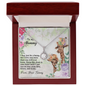 To My Mommy From Your Tummy Ryan Giraffe - To My Mom Necklace - Mother's Day Gift - Love Message Gift for Mother - Love Knot for mom