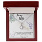 To My Wife Necklace - Gift for Wife Birthday Marriage - Happy Birthday My Love - To My Wife Necklace From Husband - To My Wife Necklace - Valentines Day Gifts For Wife
