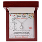 Dear Wife Happy Anniversary - Double Hearts - Love Your Husband, Anniversary Gift For Wife from Husband, Wife Gift, Wife Necklace, To My Wife Necklace With Message Card,Cute  Anniversary Gift for Wifey