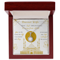 Beautiful Eid Gift for Wife - Dearest Wife, Friendship Necklaces, Romantic Neckless for wife, Valentine Neckless for wife, Love design Neckless for wife, Best Gift for Eid 2025, Diamond Neckless for wife