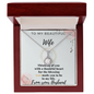 To My Beautiful Wife - Love From Your Husband - Gift for Wife Birthday - Diamond Necklace design for wife - Wife Gift - Gift from Husband - Silver Diamond Necklace for soulmate