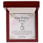 To My Soulmate Necklace For Women -  Necklace For Wife From Husband - Happy Birthday Krissy - Ultra Geheimes Projekt - Diamond Neckless for Wifey - Best Birthday Gift for Wifey - Locket for wifey