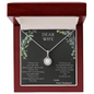 Dear Wife A special necklace to warm her heart - Love Your Husband, wife gift from husband future husband,Anniversary Gift For Wife, Customize Couple Necklace, Cute Romantic Poet for your wifey