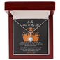 To The Love of My Life - Love-Knot - All My Love - To My Queen - Best Gift for her Birthday - Diamond Necklace for  Wife - Engagement Gift for her
