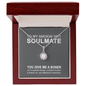 To My Smokin' Hot Soulmate - You Give Me A Boner - Gift for wife - Dirty Talk - To My Wife Necklace From Husband - To My Queen - To My Wife Necklace Anniversary Gift For Wife