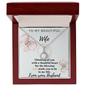 Gift for Wife From Husband - To My Beautiful Wife - Love From Your Husband - Golden colour Neckless for Beloved wife -  Pretty Neckless Gift for wifey -  Anniversary Gift For Wife from Husband - Beautiful Gift for Wifey