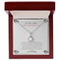 To My Wife - Woman of My Dreams - Necklace - To My Wife Necklace With Message Card - Anniversary Gift For Wife - Love knot Pendant Necklace - To My Soulmate Necklace For Women