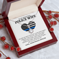 Love Knot Necklace for My Police Wife - Alluring Beauty Necklace for police wife - Best police wife Gift - To My Police Wife - Keys To My Cuff - wife Necklace