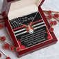 To My Fire Wife Necklace - To My Wife Necklace With Message Card, , Anniversary gift For Wife, Gift For Women, Gift For Her, Handmade Jewelry, Wife Gift From Husband