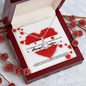 To My Beautiful Wife - Always remember I Love You -Friendship Necklaces -- Customize Couple Necklace - To My Wife Necklace With Message Card - Anniversary Gift For Wife - Gold Woman Name Jewelry