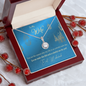 To My Wife Necklace - BEAUTIFUL EID GIFT FOR WIFE - LOVE KNOT - To My Wife Necklace- Husband Gift For Wife - My Future Wife - Anniversary Gift For Wife - Engagement Gift -  Gift For Women- Birthday Gift
