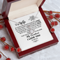 To My Wife - Heart Pendant Necklace -  Necklace with love message for wife - To My Wife Necklace With Message Card -  To My Wife Necklace - Anniversary Gift For Wife - Valentines Day Gifts For Wife -