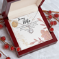 Gift for Wife Birthday - To My Wife Necklace - Happy Birthday My Love - Romantic Wife Gift  - Wife Birthday Surprise - Golden colour Neckless for Beloved wife - Pretty Neckless Gift for wifey