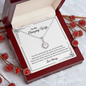 To My Wife Necklace With Message Card - Anniversary Gift For Wife - Couple Necklace Set - Friendship Necklaces - Gift for her him - Anniversary gift - Diamond Necklace for Wife